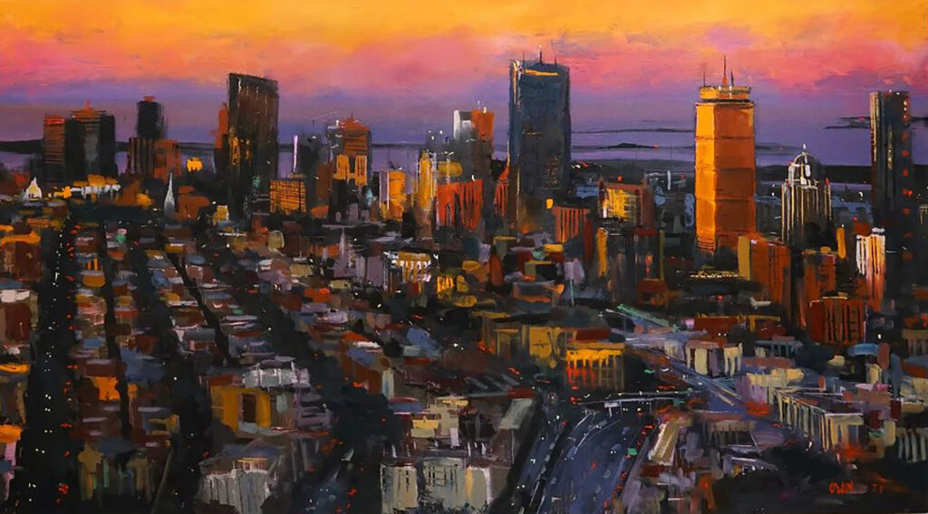 Adam O'Day, Boston Rust, Oil on canvas, 40 x 30, inches 2022