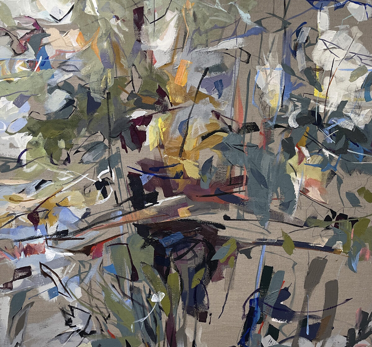 Jeff Fitzgerald, Spring, 38 x 46 inches, Acrylic on linen, $5400