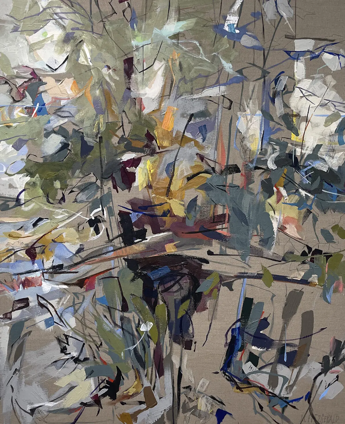 Jeff Fitzgerald, Spring, 38 x 46 inches, Acrylic on linen