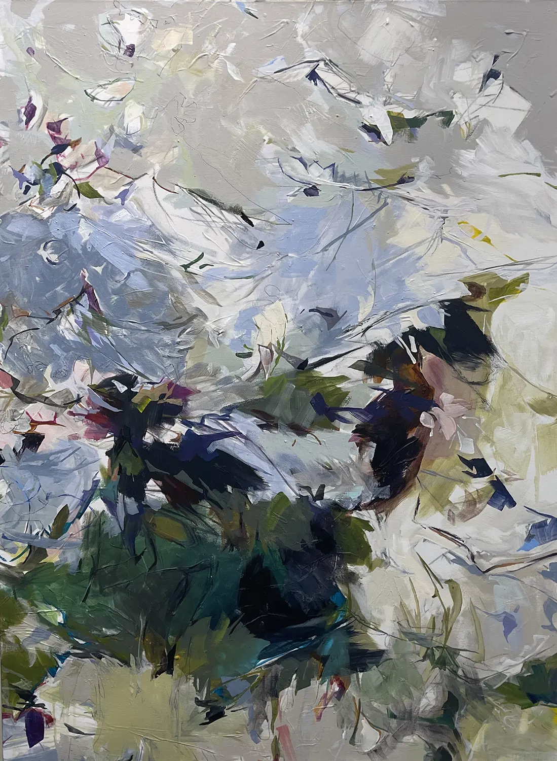 Jeff Fitzgerald, Atlantic Effervesce, Acrylic on linen, 36 x 48 inches