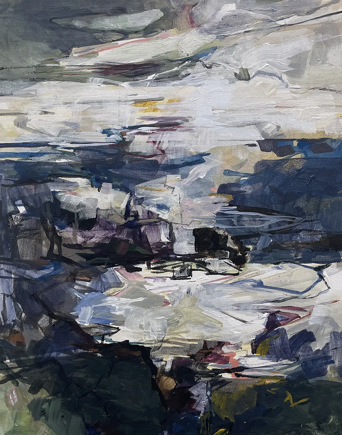 Jeff Fitzgerald, Salty Day, Acrylic on linen, 20 x 16 inches