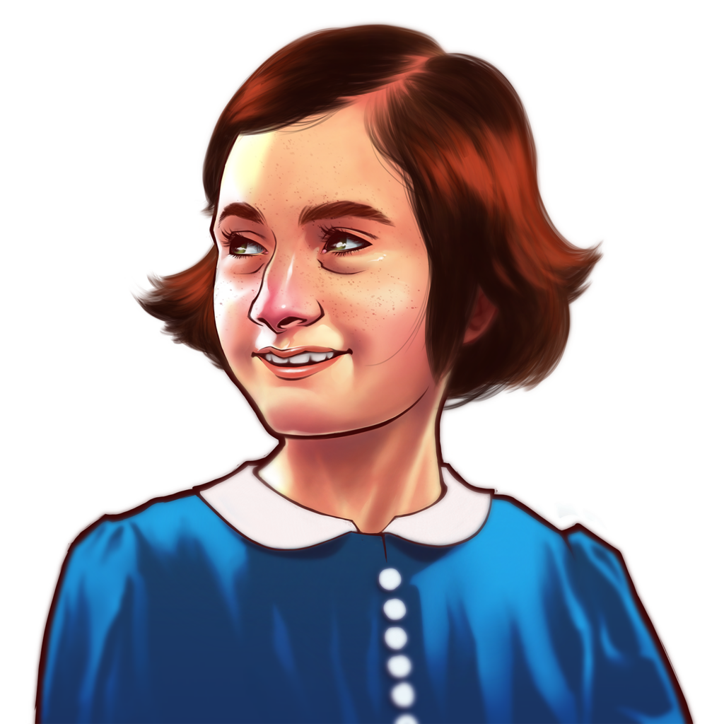 Merk Aveli, Anne Frank, Digital illustration