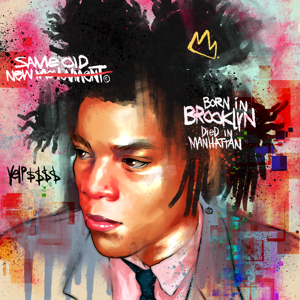 Merk Aveli, Basquiat, Digital illustration
