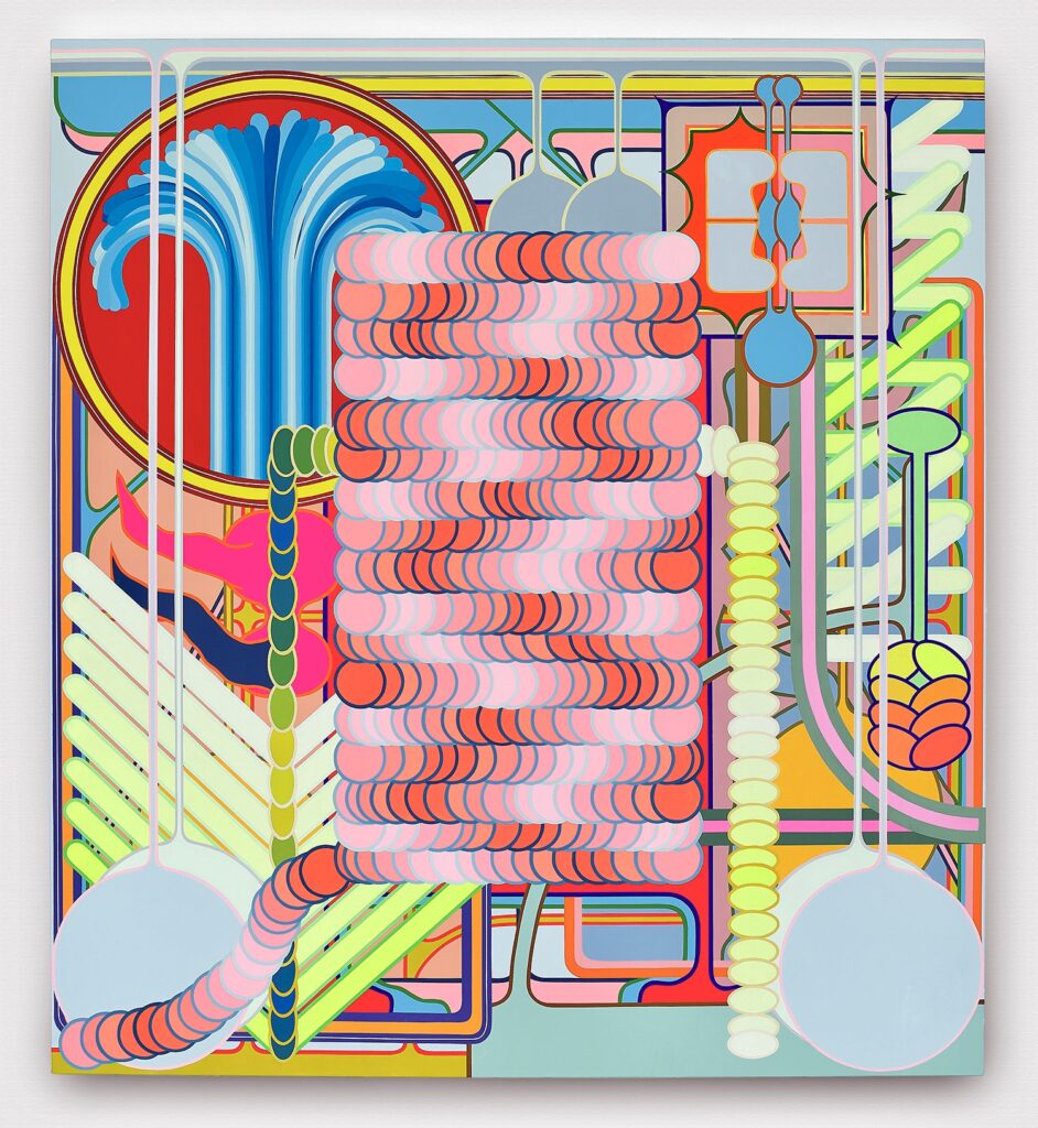 Eric Shaw, Radiator, Acrylic on canvas, 60 x 54 inches, 2019