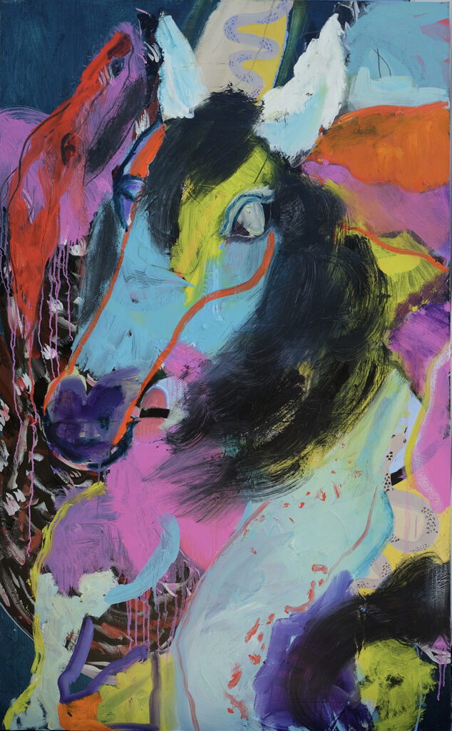 Alicia Sampson Ethrdige, Thunder in our Hearts, Oil on canvas, 2022, $1,200