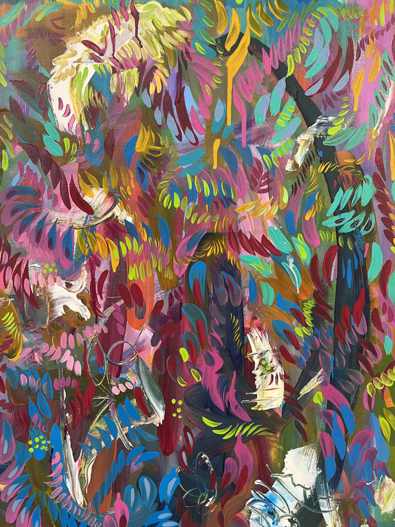 Tyler Pearce, Untitled 3, Acrylic on canvas, 2022, $600
