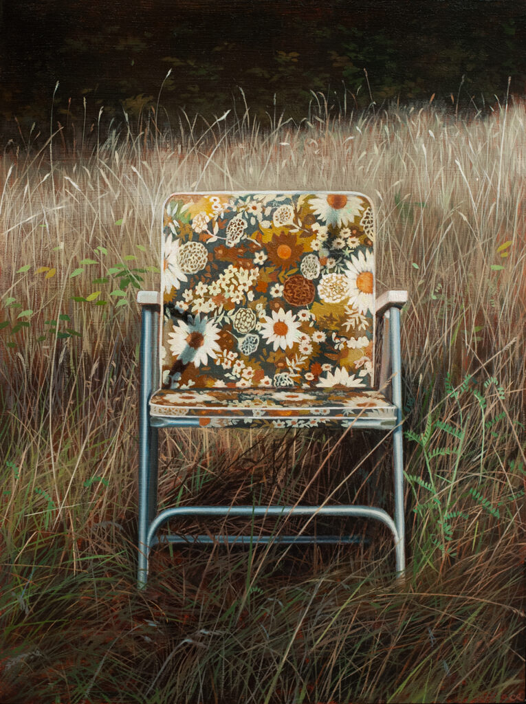Cindy Rizza, Meadow, Oil on panel, 9 x 12 inches, 2022, NFS