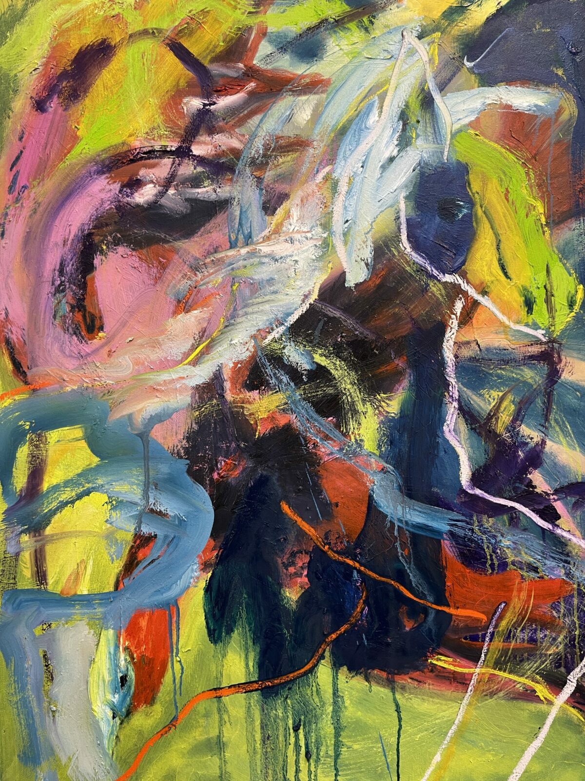 Alicia Sampson Ethridge, Mist Horse, Oil on canvas, 40 x 30 inches, 2022