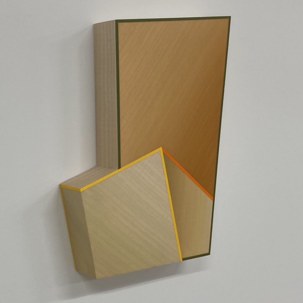 Trevor Toney, Freshly Squeezed, Baltic birch plywood, ash veneer, acrylic paint, 13 x 9 x 2 inches, 2023