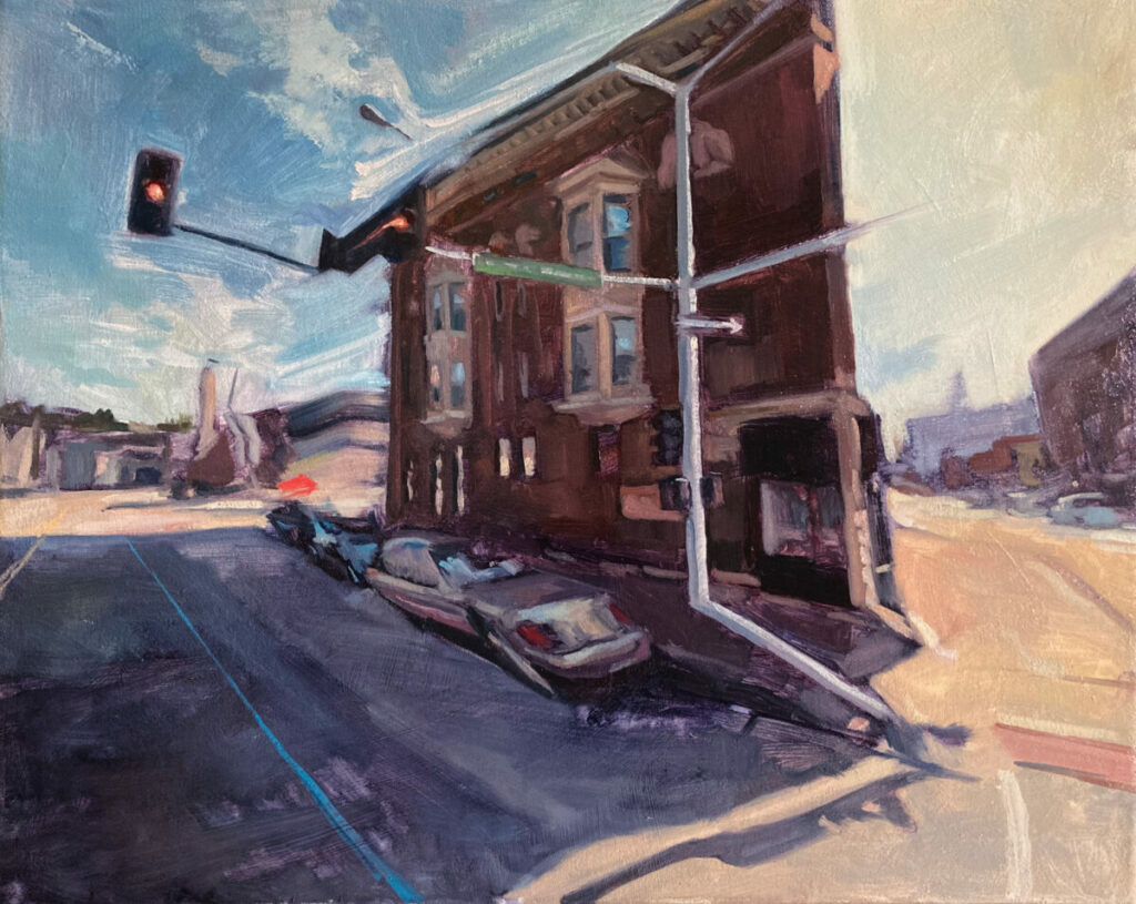 Sean Ware, 300 Scott Street, Oil on canvas, 16 x 20 inches, 2020, $1,200