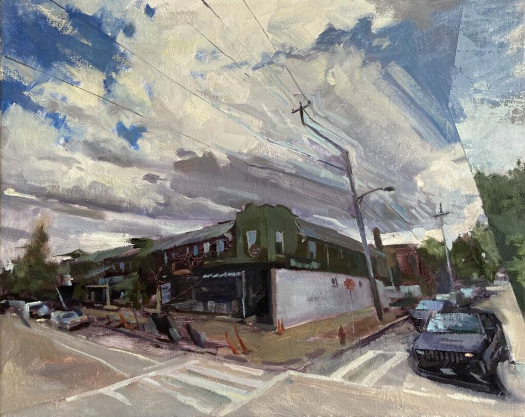 Sean Ware, 2701 North Downer Ave, Oil on canvas, 16 x 20 inches, 2020, $1,200